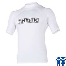 Mystic Juniors Star Manica Corta Rashvest - Bianco