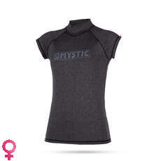 Manica Corta Mystic Womens Stella Rash Vest - Nero