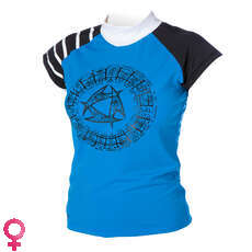 Mystic Maori Womens Capsleeves Rashvest - Blu