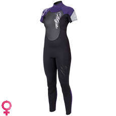 Mystic Womens Star 3/2 Shortarm Kitesurfing Wetsuit 2014 - BLK/PUR