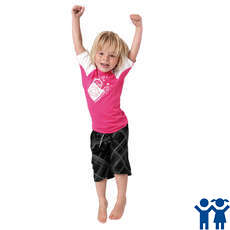 Mystic Star Short Sleeve Kitesurfing Kids Rashvest 2014 - Pink