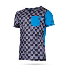 Stamp Mystic Manica Corta Quickdry Top - Blu