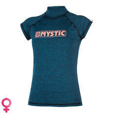 Mystic Women Star Shortsleeve Rash Vest - Teal