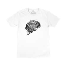 Palme Auf Dem Gehirn T-Shirt  - Weiß