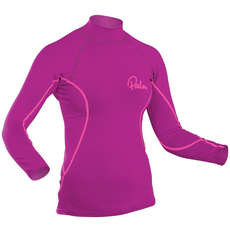 Palm Womens Langarm Rash Guard - Pflaume