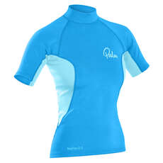 Palm Womens NeoFlex Shortsleeve Top  - Aqua/Glacier