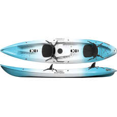 Perception Scooter Zwilling Tandem Sitzen Auf Kajak - Weiß / Glacier Perception Scooter Zwilling Tandem Sitzen Auf Kajak - Weiß / Glacier