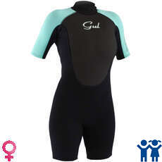 Gul Respuesta Shorti 3 / 2Mm Junior Femenino Traje - Blk / Pst [Jmed]