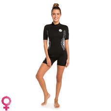 Rip Curl Womens Dawn Patrol 2 / 2Mm Ss Spring - Negro / Blanco