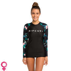 Rip Curl Tee-Shirt Uv À Manches Longues Cloud Break Relaxed Pour Femme, - Noir