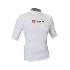 Para Hombre De Manga Corta Gul Riva Rash Chaleco / Guardia - Blanco