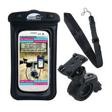 Swimcell Wasserdichte Handytasche Mit Lenker Fahrradhalterung - Schwarz