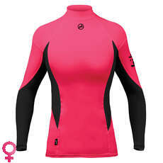 Zhik Womens Long Sleeve Spandex Top - Pink