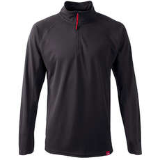 Gill Mens Uv Tec Collo A Maniche Lunghe Top - Carbone Di Legna