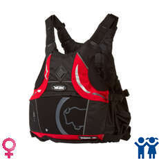 Yak Kurve (55N) Junior Kayak Flotabilidad Auxilios - Rojo / Negro