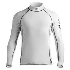 Zhik Mens Long Sleeve Spandex Rash Vest / Guard - Crisp White