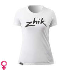 Zhik Frauen Classic Zhik Logo Poly-Cotton Tee - Weiß