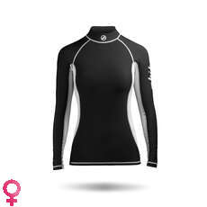 Zhik Lange Hülse Der Frauen Spandex Rash Vest / Wächter - Schwarz